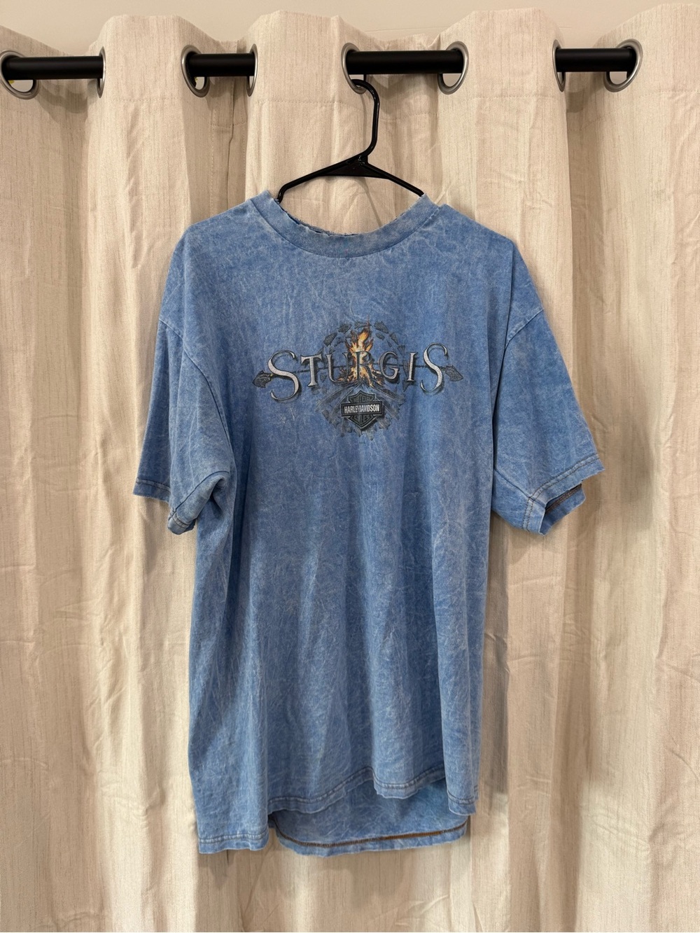 Harley-Davidson Blue Mineral-Wash Sturgis Graphic Tee